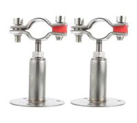 Générique Collier de Serrage Réglable en Acier Inoxydable 304 Support Mural pour Tuyau Ø32-34 MM Lot de 2 Clips de Fixation Robustes pour Tubes Conduites de Carburant et Câbles Usage