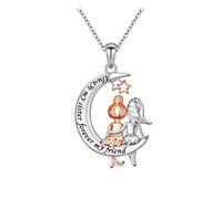 Générique Collier délicat avec pendentif en forme de cœur et de lune, symbolisme des arbres de, chaîne réglable, d ' anniversaire parfait pour la fête des mères, bijoux en alliage plaqué robuste