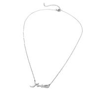 Générique Collier élégant en acier inoxydable incarnant puissance et protections, breloque en chaîne de clavicule, adapté créateurs de tendances, collier résistant allergies