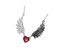 Générique Collier élégant en alliage d ' aile d ' ange du diable avec charme d ' amour parfait pour les tenues gothiques punk pendentif collier pendentif aile du diable