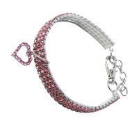 Générique Collier Élégant et Créatif en Métal pour Animaux de Compagnie avec Pendentif de Cœur, Boucle de Sécurité Réglable pour Chiens et Chats