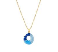 Générique Collier en alliage de lettres colorées individualisées, chaîne réglable, pendentif à porter quotidien, ras de cou pour femmes, unique, pendentif à la mode