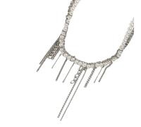 Générique Collier en alliage de Zn avec perles d ' imitation, avec Accent de cœur et d ' étoile, breloque douce et fraîche pour un usage quotidien, collier de longueur de clavicule