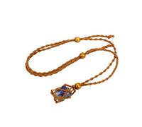 Générique Collier En Cristal pour Femmes et Hommes, Pendentif En Pierre Naturelle Nouée À La Main, Corde Réglable, Bijoux En Pierres Précieuses, Cadeau pour Hommes, Mari, Petit Ami, Sodalite