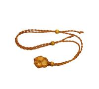Générique Collier En Cristal pour Femmes et Hommes, Pendentif En Pierre Naturelle Nouée À La Main, Corde Réglable, Bijoux En Pierres Précieuses, Cadeau pour Hommes, Mari, Petit Ami, Citrine