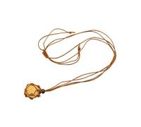 Générique Collier En Pierres Précieuses Naturelles et Cristaux De Citrine pour Femmes, Fait À La Main, Corde Nouée, Pendentif En Pierre Réglable, Bijoux Tendance, Cadeaux pour Hommes