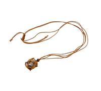 Générique Collier En Pierres Précieuses Naturelles et Cristaux De Sodalite pour Femmes, Fait À La Main, Corde Nouée, Pendentif En Pierre Réglable, Bijoux Tendance, Cadeaux pour Hommes