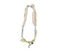 Générique Collier en tissu léger et acrylique, pendentif unique en forme de chien, chaîne de pull pour différents décolletés, collier élégant avec pendentif en tissu pour chien