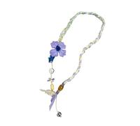 Générique Collier en tissu léger et acrylique, pendentif unique en forme de chien, chaîne de pull pour différents décolletés, collier élégant avec pendentif en tissu pour chien