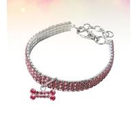 Générique Collier et Élastique en Chien pour avec Pendentif Os, Design Créatif Confortable Usage Quotidien, Accessoire pour Fête d'animaux de Compagnie