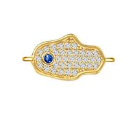 Générique Collier et pendentif en zircone mauvais yeux pour femmes, accessoires de bijoux faits à la main, fournitures de fabrication de porte-clés