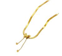 Générique Collier Fashion pour femmes - pendentif en forme de papillon doré Chaîne en os de serpent tendance Collier pendentif polyvalent en forme de papillon