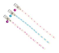 Générique Collier Fluo Photos Chiots et Chats Couleur Aléatoire pour Chien en Silicone Confortable et Peau-Friendly, Lot de 3 Pièces Sécurité Nocturne