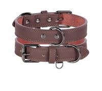 Générique Collier for Chien Doux et Durable, véritables Colliers for Animaux de Compagnie, for Petits, Moyens et Grands Chiens, Marron, Noir(Brown,XL)