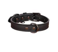 Générique Collier for Chien Doux et Durable, véritables Colliers for Animaux de Compagnie, for Petits, Moyens et Grands Chiens, Marron, Noir(Black,XL)