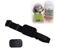 Générique Collier GPS Chat,Collier Traceur GPS pour Chat et Chien,Localisation en Temps Réel sans Abonnement,Compatible iOS/Android,Étanche IP67,Batterie Longue Durée CR2032 (Noir, Petite Taille)