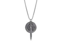 Générique collier homme, chevaliers runiques vikings, bouclier épée, collier pendentif rétro, rapper hip hop, personnalité homme, pendentifs chaînes de cou, bijoux