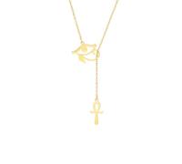 Générique Collier Œil d’Horus et Croix d’Ankh Mythologie vintage Colliers égyptiens Amulettes Cadeaux