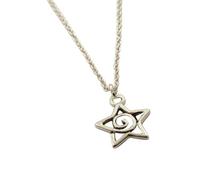 Générique Collier inspiré en argent, Design étoilé, breloque, 18 ", 28 ", Options de longueur pour les couples, bijoux faits à la main