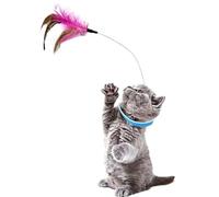 Générique Collier Jouet à Plumes pour Chat - Plumeau interactif pour Chaton | Jouets à Plumes pour Chat,pour l'exercice et l'entraînement, à l'intérieur et à l'extérieur, Jardin, Maison, Usage