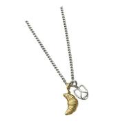 Générique Collier long avec pendentif à breloque artistique unique, couleur or argent, blocage élégant, chaîne de déclaration de mode pour femmes, accessoire de mode
