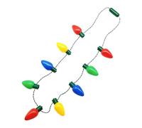 Générique Collier Lumineux de Noël - 9 Lampes LED avec 3 Modes Clignotants | Collier à Lumières Festives Colorées pour, Adolescents, Adultes, Cadeaux de Fête et Décorations des Fêtes