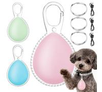 Générique Collier Lumineux pour Chien Éclairage Clip 3 Pièces