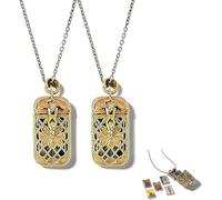 Générique Collier Mini Tarot, Pendentif Cartes de Tarot Mini, Pendentif Cage en Laiton Antique Coloré avec les 22 Arcanes Majeurs, Bijou Spirituel pour Femme, pour Débutantes et Amoureuses