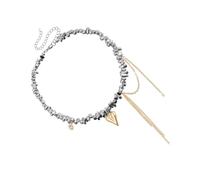 Générique Collier pendentif à pompons avec perles irrégulières, breloque Unique en chaîne de clavicule pour femmes à la mode, bijoux en chaîne de clavicule
