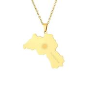 Générique Collier pendentif avec carte du Kurdistan Colliers avec drapeau du Kurdistan pour femmes Bijoux de la région kurde (I)