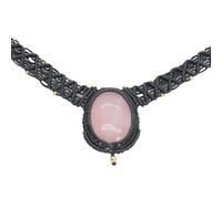 Générique Collier Pendentif Bohème En Cristal De Naturelle pour Soirée, Collier Ras Du Cou Bohème Fait Main En Pierres Semi-Précieuses, Amulette, Bijoux Spirituels, Cadeau pour Maman et Femme, Q