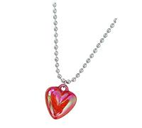 Générique Collier pendentif bulle d ' amour en titane avec chaîne d ' extension, accessoire à la mode, accessoires de clavicule pour son collier réglable