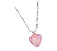 Générique Collier pendentif bulle d ' amour en titane avec chaîne d ' extension, accessoire à la mode, accessoires de clavicule pour son collier réglable