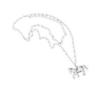 Générique Collier pendentif cheval pour un usage quotidien | Collier de perles avec pendentif cheval élégant, conçu pour être superposé facilement côtés d ' autres chaînes