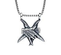 Générique Collier pendentif de pendentif de secte satanaise pour fête Bijoux gothiques sataniques