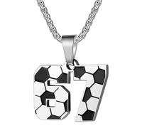 Générique Collier pendentif en acier inoxydable à 67 chiffres, chaîne de clavicule résistante à la, de noël pour tout le monde, collier résistant à la