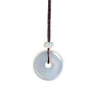 Générique Collier pendentif en calcédoine naturelle raffinée, chaîne de cou élégante en pierre naturelle, accessoires quotidiens, bijoux en calcédoine de glace
