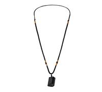 Générique Collier pendentif en pierre de tourmaline naturelle Hommes Femmes Spécimen cristal bijou Chaîne ajustable Décoration universelle pour le cou