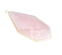 Générique Collier Pendentif épée en Cristal de Jade Naturel - Ornement de Bordure en améthyste et Pierre de pin Bleu(GoldPinkCrystal)