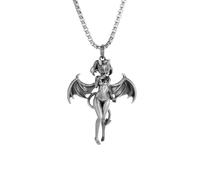 Générique Collier pendentif Gothic Punk Devil Devil Girl Goddess pour hommes et femmes Hip Hop Tendance Cosplay Party Halloween