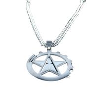 Générique Collier pendentif Hammer and Sickle Anarcho-communisme Couleur argent pour femmes/hommes Marxisme Épingle Unionism N1081
