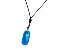 Générique Collier pendentif méduse inspiré des styles océaniques | Collier artisanal en résine robuste avec breloque en forme de méduse qui brille dans l ' obscurité, décoration