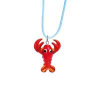 Générique Collier pendentif poisson, chaîne réglable, breloque glaçure, accessoire de mode, pour femmes et filles, pendentif océan