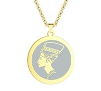 Générique Collier pendentif reine égyptienne pour femmes, gravé au laser