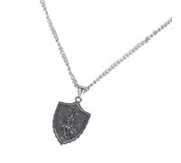 Générique Collier pendentif robuste en acier inoxydable pour hommes, Punk Rock archange, chaîne de cou, bijoux amulette pour hommes