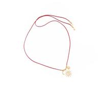 Générique Collier pendentif soleil creux élégant, longueur réglable, chaîne de clavicule élégante pour femmes, bijoux à la mode, Fashion Sun Pendant Necklace