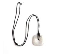 Générique Collier pendentif tissé en cristal d'améthyste naturelle avec boucle de sécurité - Style ethnique 30 mm(Labradorite)