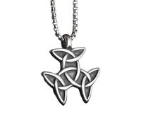 Générique Collier pendentif vintage viking Celtic Trinity Trinity pour hommes femmes Nœud de Sorcière irlandaise Amulette nordique porte-bonheur cadeau