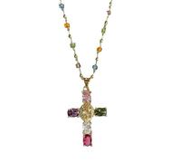 Générique Collier perles religieuses pendentif collier perles Texture cou bijoux élégant bijoux pour homme et mode foi