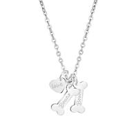 Générique Collier Personnalisé en Forme d'Os pour Chien - Médaille Gravée au Nom de Votre Animal - Bijou Hommage à un Chien Disparu - Cadeau Émotionnel pour Amoureux des Chiens - Pendentif Mémoire